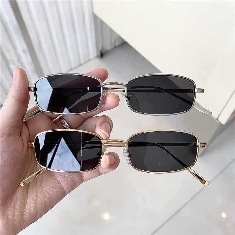 Trendy Small Frame Rectangular Sunglasses