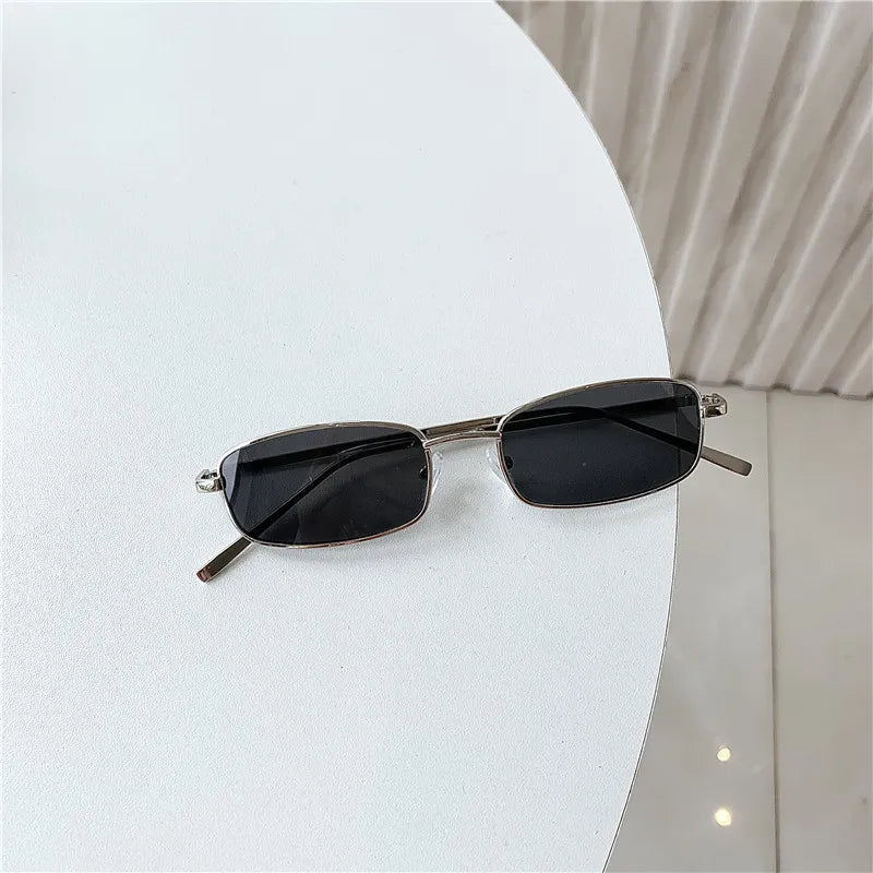 Trendy Small Frame Rectangular Sunglasses