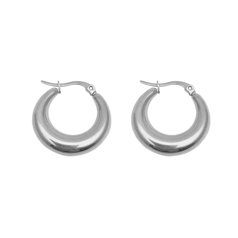 925 Sterling Silver Water Drop Oval Earrings Trendy