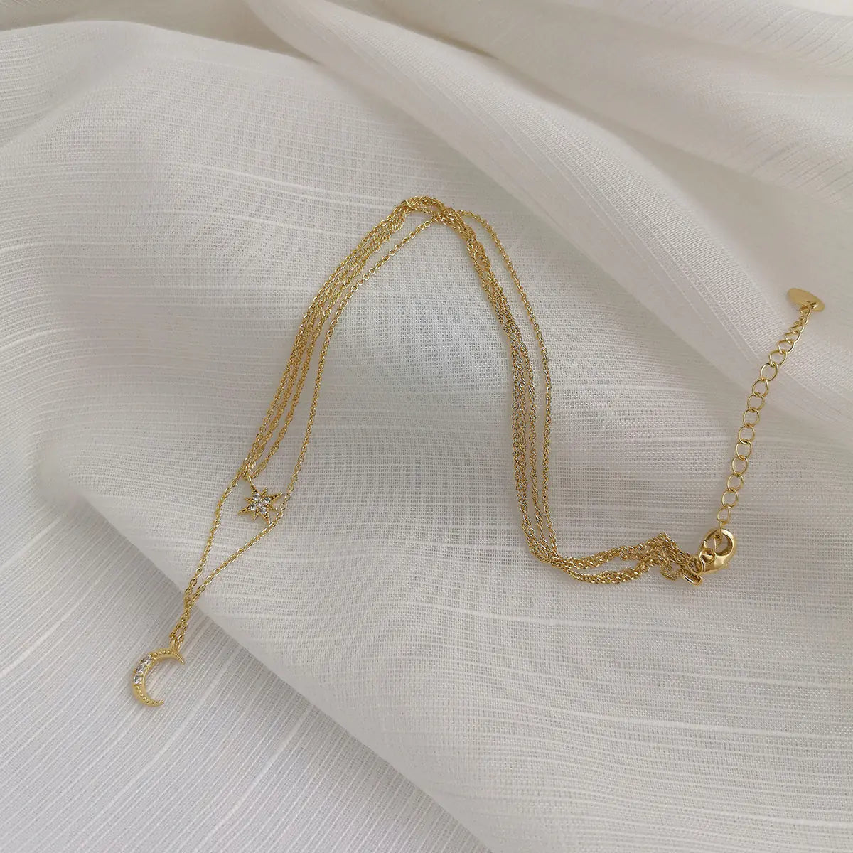 Korean Stylish Double Layer Zircon Necklace for Women