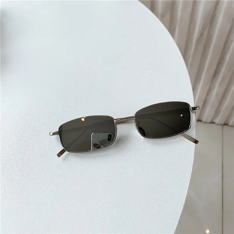 Trendy Small Frame Rectangular Sunglasses