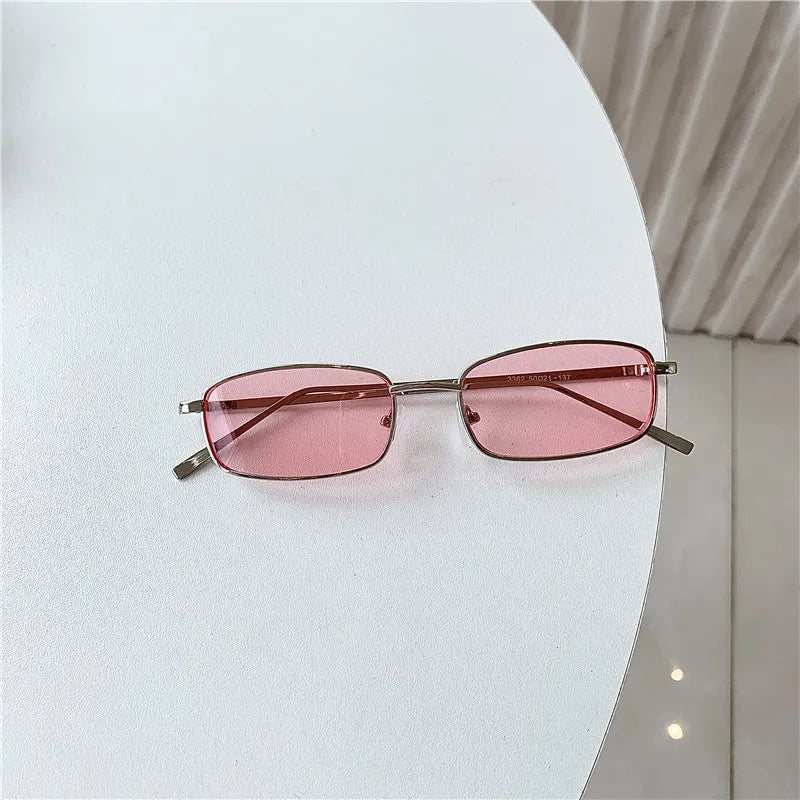 Trendy Small Frame Rectangular Sunglasses
