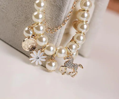 Pearl Flower Bracelet Jewelry
