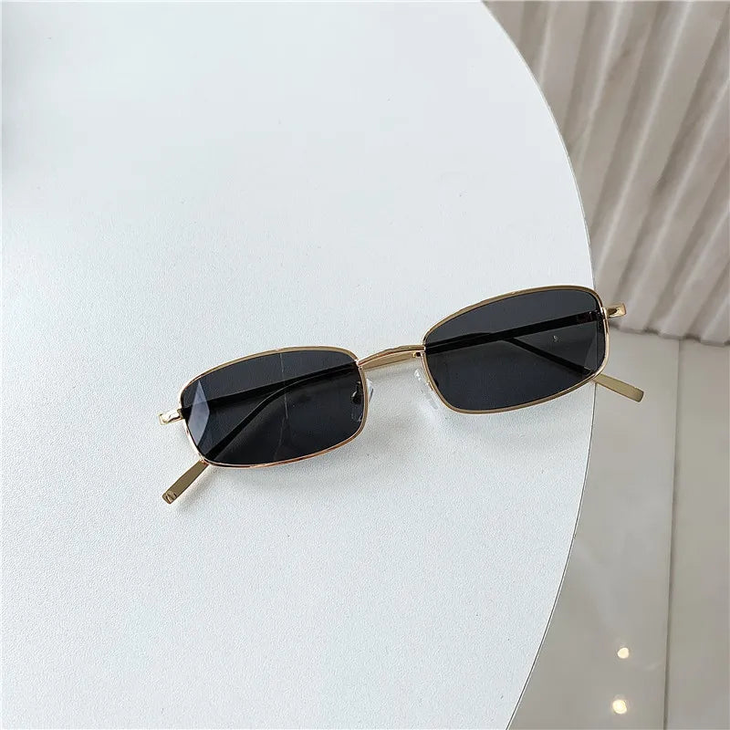 Trendy Small Frame Rectangular Sunglasses