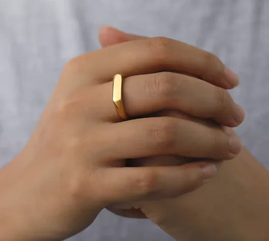 Trendy Steel Minimalist Ring